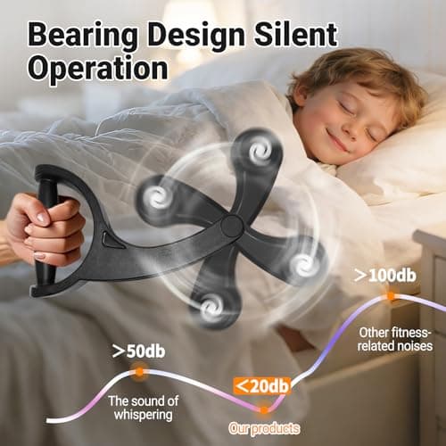 SOHIDAS Arm Workout for Men and Women Weighted Ropeless Battle Rope for Home Gym Arm Trainer Workout Fitness Equipment 360° Hand-Crank Forearm Trainer for Full-Body HIIT, Low-Impact Aerobic Training view 6