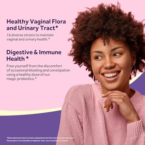 Doctor's Recipes Women's Probiotic, 60 Caps 50 Billion CFU 16 Strains, with Organic Cranberry, Digestive Immune Vaginal & Urinary Health, Shelf Stable, Delayed Release, No Soy Gluten Dairy view 4