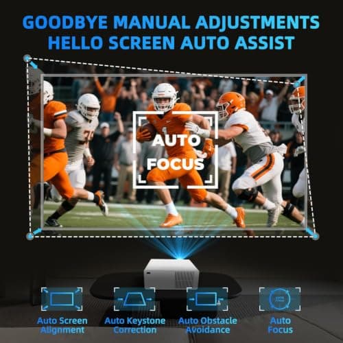 4K Projector with WiFi and Bluetooth view 4
