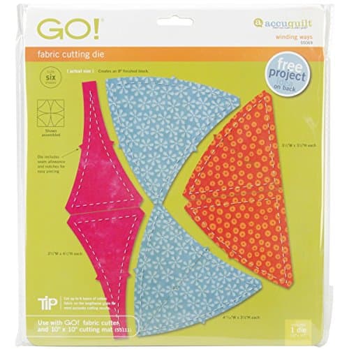 AccuQuilt GO! Fabric Cutting Dies; Winding Ways