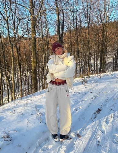 Aelfric Eden Baggy Wide Leg Sweatpants for Women Men Double Elastic Waisted Streetwear Y2K Casual Trouser with Pockets view 4