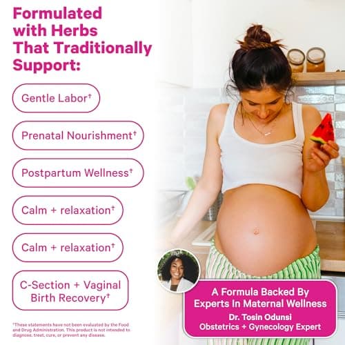 Pink Stork Organic Labor Prep Tea, Sweet Floral Flavor, 30 Cups | Red Raspberry Leaf, Chamomile + Rosehip, Caffeine-Free, Third Trimester Pregnancy Essential, 15 Sachets view 4