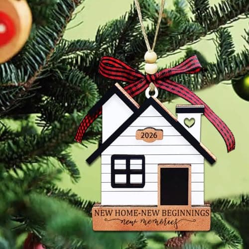 New Home Ornament 2026- Housewarming Gifts New Home, New House New Beginning, House Warming Gift for Women, Couple, homeowners, New Home Gift Ideas - First Home Christmas Ornament 2026 view 7