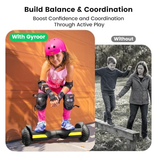 Gyroor Hoverboard G13 All-Terrain Off-Road Bluetooth LED Lights for Kids view 5