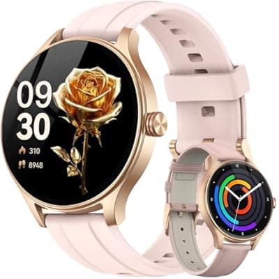 Smart Watch for Women, Built-in AI Voice, Bluetooth Call & Answer, IP68 Waterproof, 105+ Sports Modes, 1.27'' Fitness Tracker with Heart Rate/SpO2/Sleep Monitor, Women Watches Gift for Wife Mom