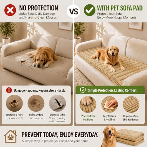 BIETYONE Couch Cover for Dogs,Washable Non Slip Sofa Protector for Pets view 3
