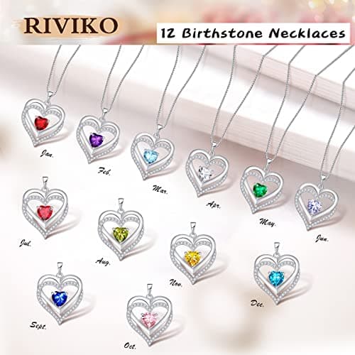 RIVIKO Infinity Heart Symbol Necklace for Women 925 Sterling Silver Love Heart Pendant Valentine's Day Anniversary Birthday Christmas Jewelry Gifts for Women Mom Wife Sister Her Friends view 6