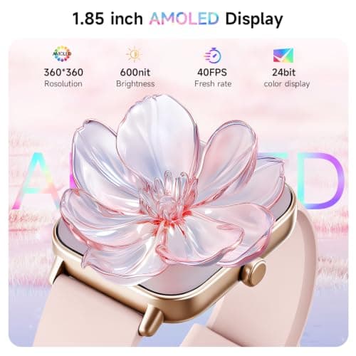 Smart Watch for Women,1.85''HD Screen,Alexa Built-in compatible iOS/Android view 5