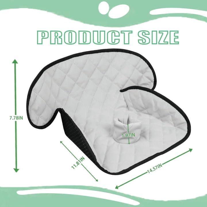 MOOB Waterproof Car Seat Protector - Potty Training Liner for Baby & Toddler, Machine Washable Piddle Pad with Anti-Slip Backing, Universal Fit for Infant Car Seat & Stroller (Grey) view 2