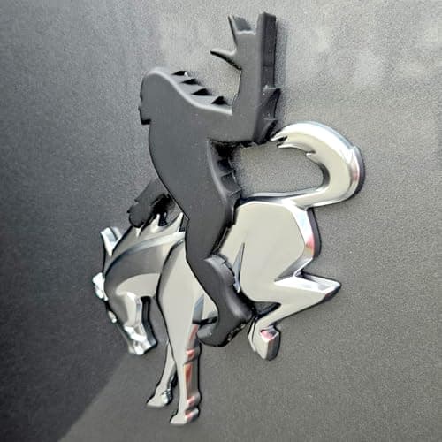 Add-A-Squatch Emblem for Your Bronco,3D Tailgate Emblem Overlay for SUV - Universal Fit 3"x4" Raised Design, Black Automotive Decor with 3M Tape(No Horse) (Loose, Black) view 2