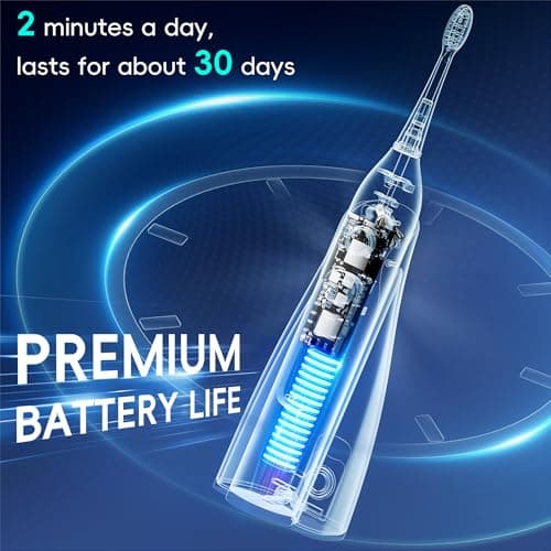 OILSAO Electric Toothbrush with Water Flosser 3 in 1, Sonic Flossing Toothbrush with 3 Modes & 5 Speeds, 4 Brush Heads, Portable for Travel, for Adults Teeth Cleaning and Plaque Removal,White view 6