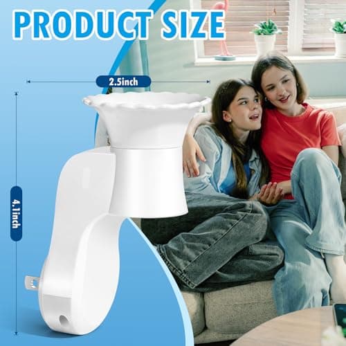 FIRIK WallFlower Plug in, Wall Fragrance Plug in Compatible with Bath and Body Works Wallflowers Refills, ETL Certified, Fragrance Diffuser Plug for Home, Office, 4 Pcs view 6