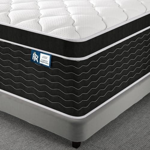 Ruoysun Twin Mattress, 12 Inch Hybrid Twin Size Mattress in a Box, Medium Firm, Pressure Relief, Zoned Support for Spinal Alignment, Cooling Gel Memory Foam and Pocketed Springs for Comfortable Sleep view 1