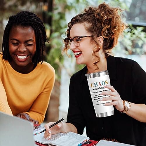 YXOTJHS Chaos Coordinator Tumbler, Chaos Coordinator Gifts for Women Boss Lady Coworker Manager Teacher Assistant Mom-Thank You Gift, Birthday Gifts for Women-20 Oz Stainless Steel Tumbler view 2