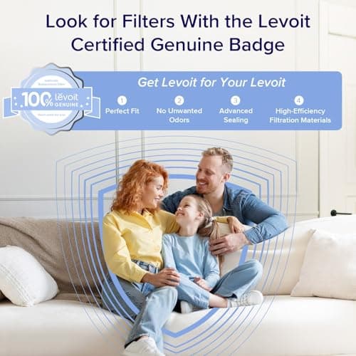 LEVOIT Air Purifiers for Home Large Room Up to 1875 Ft² with Washable Pre-Filter, AHAM VERIFIDE, Air Quality Monitor, HEPA Sleep Mode for Allergies, Pet Hair in Bedroom, Vital 200S-P, White view 6
