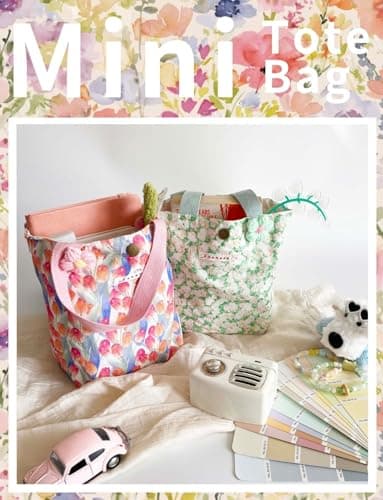 Gleease 2 Pcs Cute Tote Bags for Women Mini Tote Bag for Girl Floral Coquette Small Reusable Bag for Lunch Bible view 3