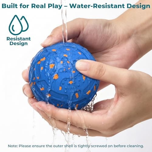 KITPLUS Smart Interactive Dog Ball Toys: Automatic Bouncing Rotating Moving, 3 Modes, Durable Material, Waterproof, Rechargeable Active Rolling Pet Toy for Medium Large Dogs Indoor Outdoor, Blue view 7