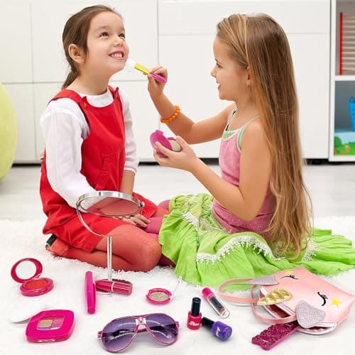 Yafacuha Unicorns Gifts for Girls Toys Tie-Dye Playset Includes Star Stuffed Mirror Diary Eyemask Headband Purse Pen Bracelet and Sock view 7