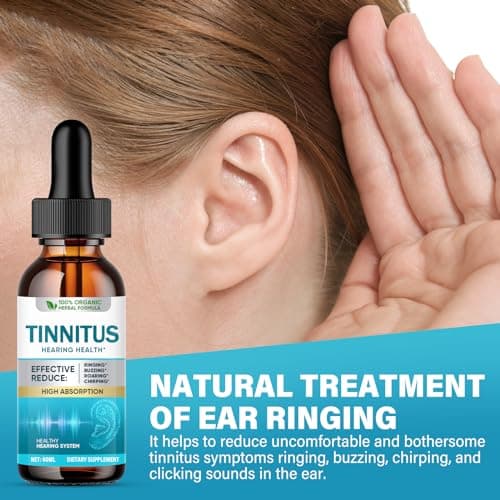 Tinnitus Relief for Ringing Ears, Natural Tinnitus Support Drops, Effective Support for Men & Women view 3