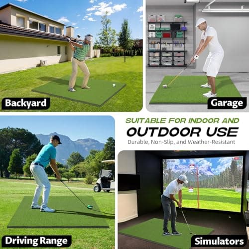 Bltend Golf Mat 36mm: 5x4ft/6x4ft Golf Hitting Mat Practice Outdoor Indoor view 4