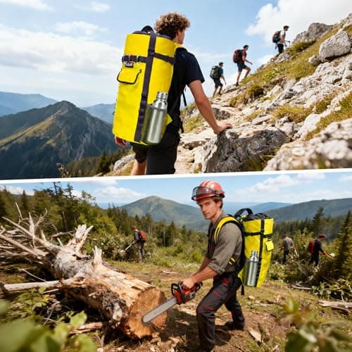 Brobantle Climbing Rope Bag,Large Capacity Arborist Rope Storage Bag,Waterproof Oxford Tree Rock Climbing Rope Backpack,Outdoor Climbing Gear Storage Bag with Hand Straps view 6