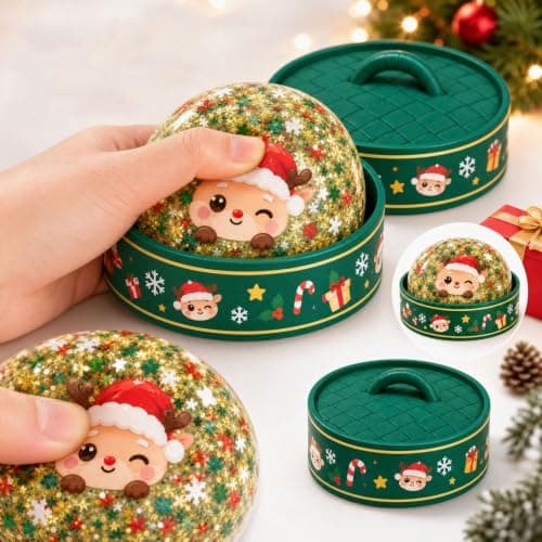 Christmas Squishy Box Fun Bun Stress Ball Dumpling Fidget Toys view 2