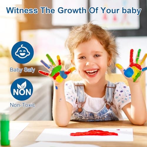 Family Handprint Kit, Personalized Baby Hand and Footprint Keepsake Kit, Non-Toxic Paint, Newborn Gift for New Parents, Babys Shower Gifts for Boys & Girls, Baby Memory Kits, Custom Family Gifts view 3