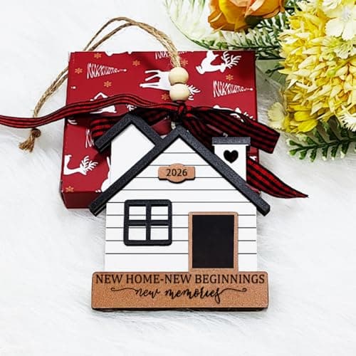 New Home Ornament 2026- Housewarming Gifts New Home, New House New Beginning, House Warming Gift for Women, Couple, homeowners, New Home Gift Ideas - First Home Christmas Ornament 2026 view 5