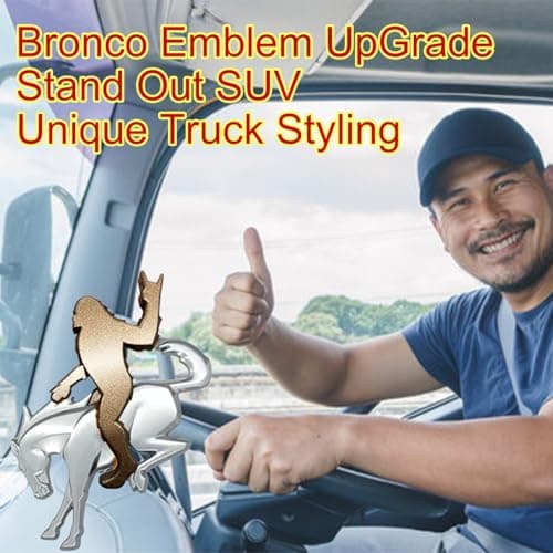 Bronco Sasquatch Emblem Overlay Decal, 3x4 Inch, Black Metallic, Weather-Resistant 3M Adhesive, 2021-2025 Models (Bronze Metallic, Rock Out) view 5