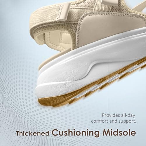 Vilanva Womens Orthopedic Walking Sandals with Comfortable Arch Support Recovery Sport Relief Plantar Fasciitis Outdoor Hiking Adjustable Strap Platform Cushion Hiking Water Sandals for 2026 Summer Trendy Outfits view 5