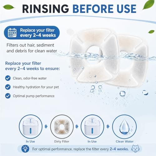 veken water fountain filters view 5