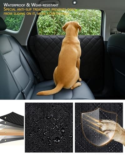 ThermoHalo 2PCS Car Door Protector for Dogs - Waterproof Pet Car Door Cover with Scratch Protection, Universal Fit for All Vehicles (L) view 4