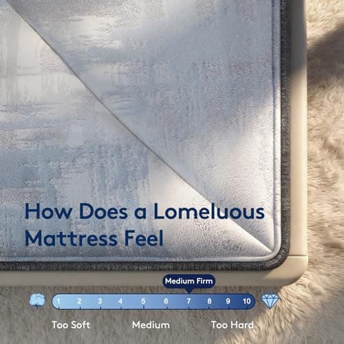 Lomeluous King Mattress, 14” King Size Mattress Hybrid with 4 Layers Premium Gel Memory Foam and Edge Support 7-Zone Pocket Springs, Motion Isolation & Pressure Relief, Plush Medium Comfort in a Box view 5