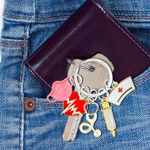 ownmysty Nurse Gifts for Women Keychain, Nurse Appreciation Gifts Accessories for Work Nursing Nurses Week Gift view 6