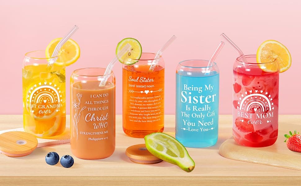 Grandma Gifts from Grandkids, Granddaughter, Grandson, Grandchildren – Best Grandmother Gift for Mother's Day, Birthday, Christmas – Christian Gifts – 16oz Best Grandma Ever Glass Cup view 6