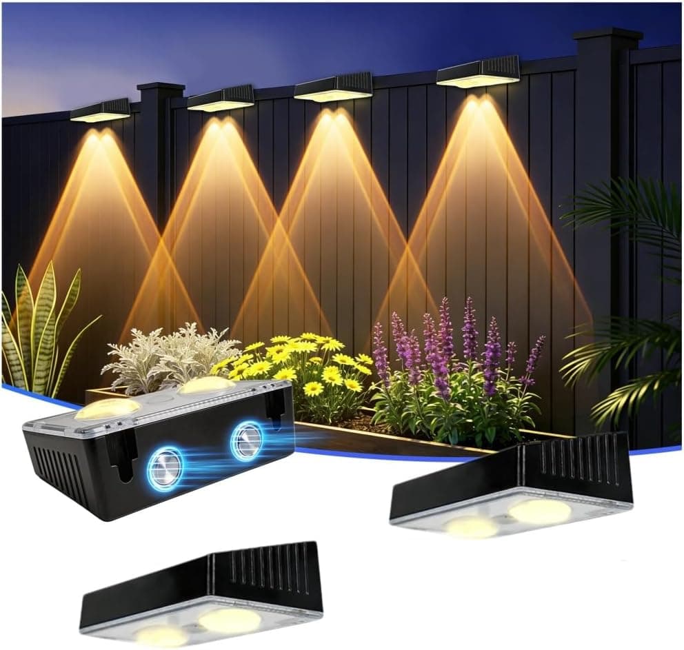 ZQHGMM Solar Fence Light 2 Pack — image 1