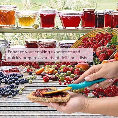 2 PCS Silicone Jar Scraper with Long Handle Jelly Jam Spreader Cheese Knife, Splatypus Jar Spreader for Peanut Butter Knife for Cream Bread Sandwich Kitchen Must Have spreader knife view 6