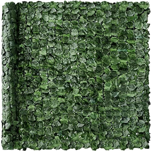 Best Choice Products Outdoor Garden 94x39-inch Artificial Faux Ivy Hedge Leaf and Vine Privacy Fence Wall Screen - Green view 1