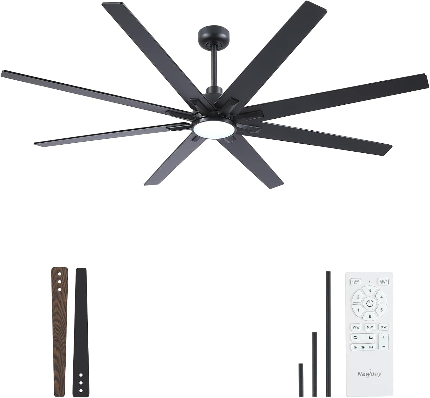 NEWDAY 72 Inch Ceiling Fan