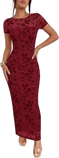 CARACILIA Womens Wedding Guest Dress