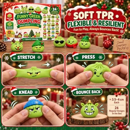 Christmas Squishies Advent Calendar 2026, Xmas Countdown for Adults view 4