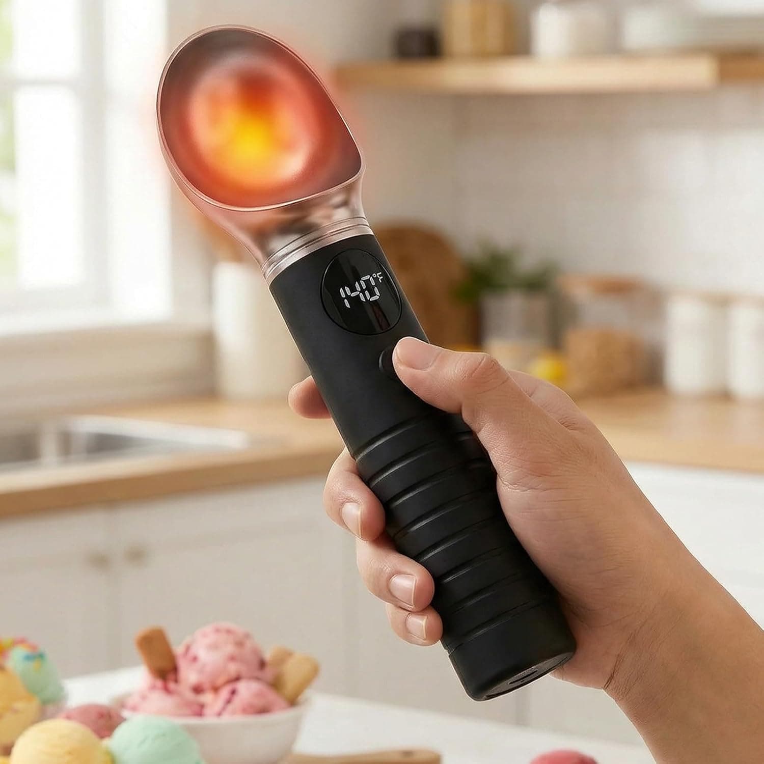 GEYUTHS Electric Heated Ice Cream Scoop