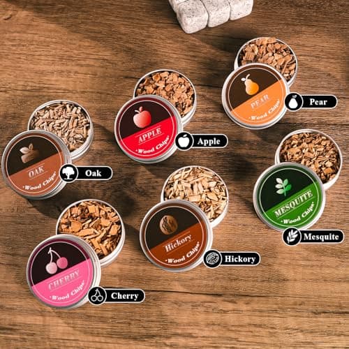 Whiskey Smoker Electric Set Bourbon Christmas Gifts for Men Old Fashioned Smoker Drink With 6 Wood Chips and 6 Whiskey Stones Food and Cocktail Smoked Kitchen Bar Tools Cool White Elephant Gifts Black view 2