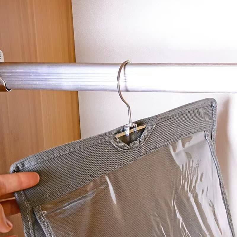 AYWVRBST Handbag Purse Organizer, 8 Pockets, Dust Proof Purse Organizer Closet, Wardrobe Closet Organizer, Washable Handbag Organizer for Handbags Purse (Gray, 8) view 5