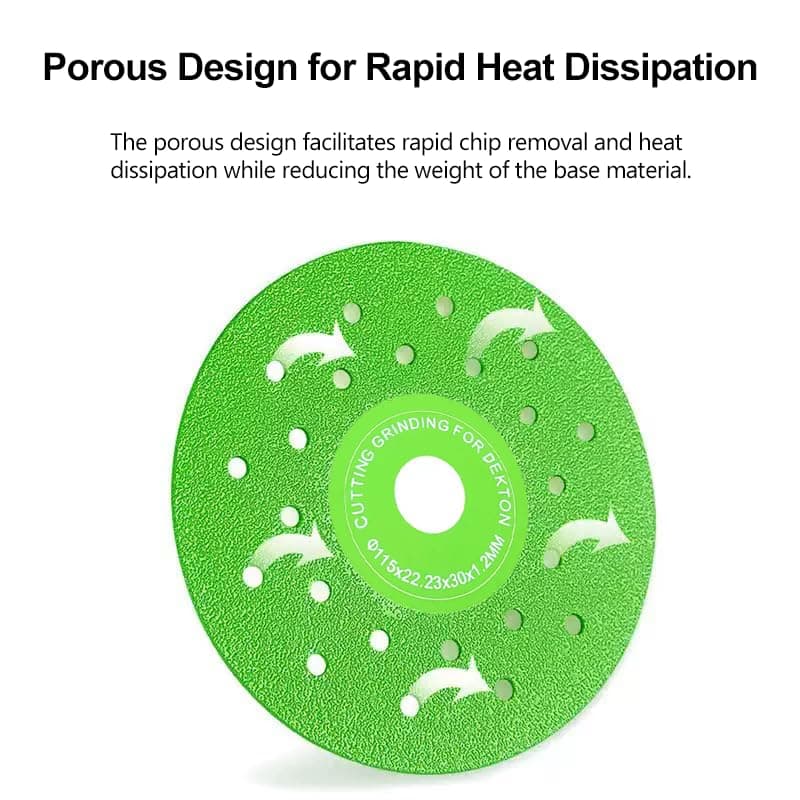 3pcs 4.5-Inch Porous Rock Plate Grinding Discs (for Angle Grinders) Glass Cutting Discs, Ceramic Marble Tile Cutting Discs view 4