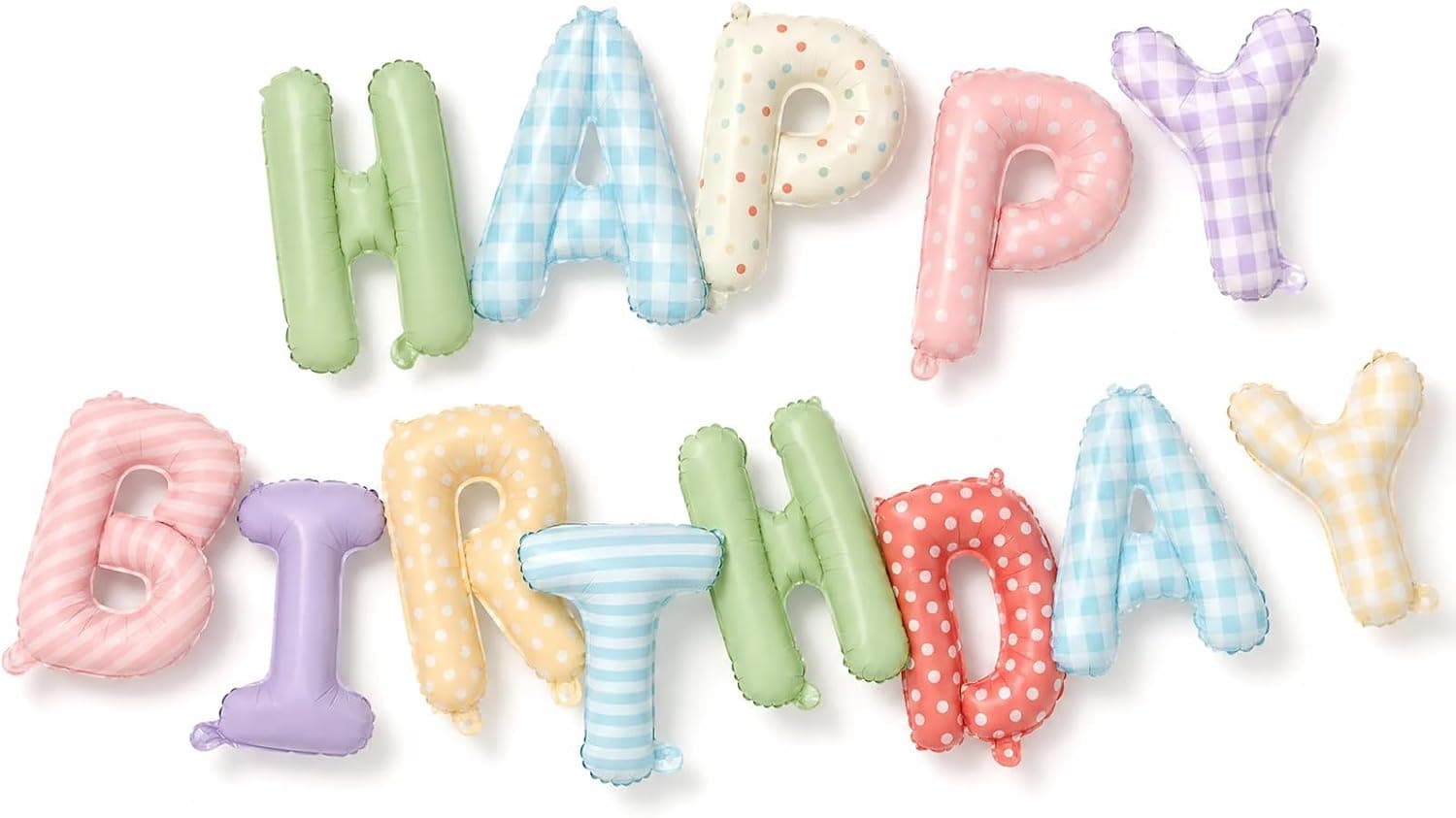 LANGASQUE Happy Birthday Balloon Banner