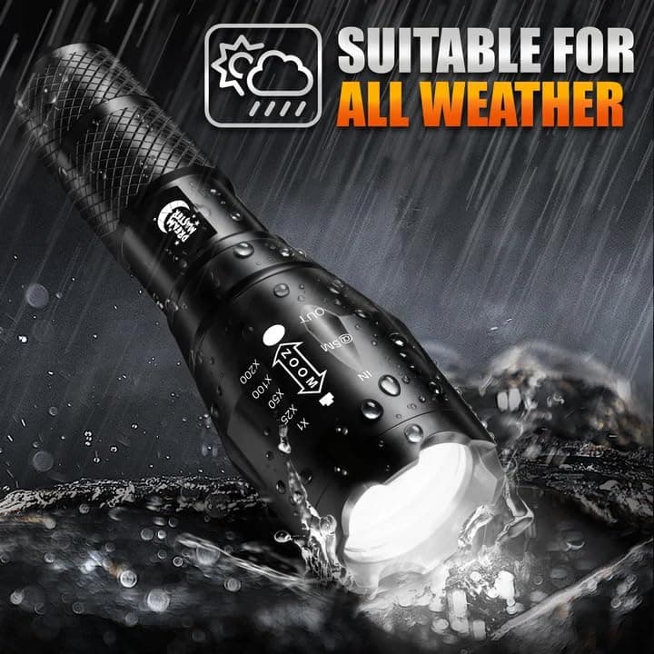 Dream Master Stocking Stuffers Men,2 Pack LED Flashlights High Lumens with 6 AAA Batteries,5 Modes Mini Waterproof Tactical Bright Flashlight Camping Hiking,Mens Gifts Christmas,Gifts Men Dad view 4