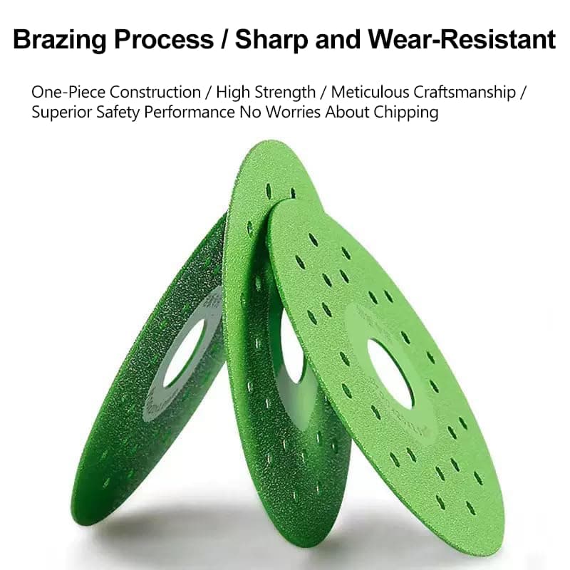 3pcs 4.5-Inch Porous Rock Plate Grinding Discs (for Angle Grinders) Glass Cutting Discs, Ceramic Marble Tile Cutting Discs view 5