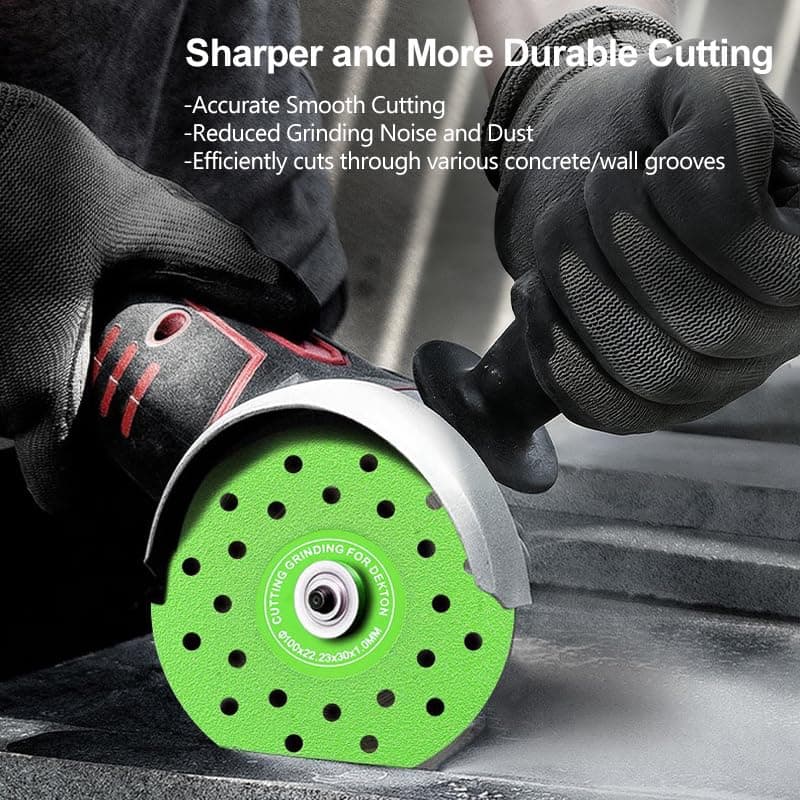 3pcs 4.5-Inch Porous Rock Plate Grinding Discs (for Angle Grinders) Glass Cutting Discs, Ceramic Marble Tile Cutting Discs view 2