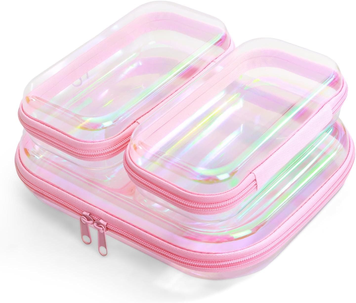 YEANIEGUOGI Clear Hard Shell Zipper Case